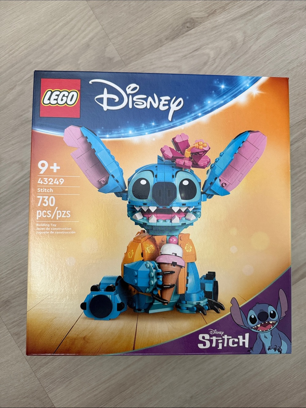 Disney LEGO Stitch Buildable Figure - Blue, Pink & Orange